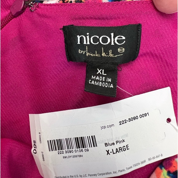 Nicole by Nicole Miller Floral Print Pencil Midi Dress Size XL - Picture 11 of 16